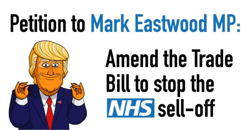 Amend the Trade Bill to stop the NHS sell-off